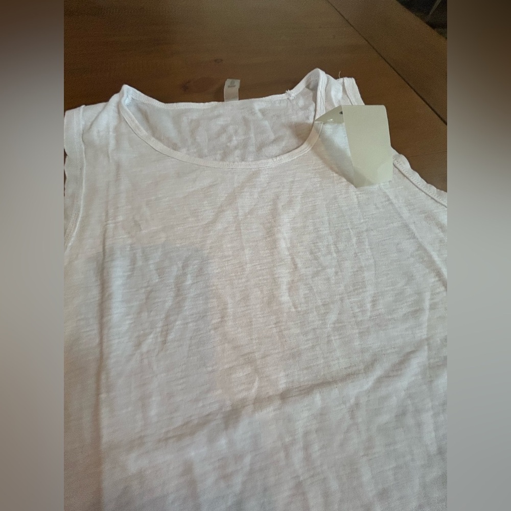 NWT Mono B White Tank Top - Picture 6 of 7